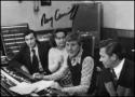 With sound engineers during the recording sessions for "Ray Conniff in Moscow" (1974)