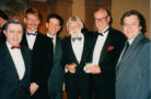 Serge Elhaik, Manfred Thönicke, Mike Leach, Ray, Zeke Zarchy and Warren Pischke at Ray's 80th birthday party
